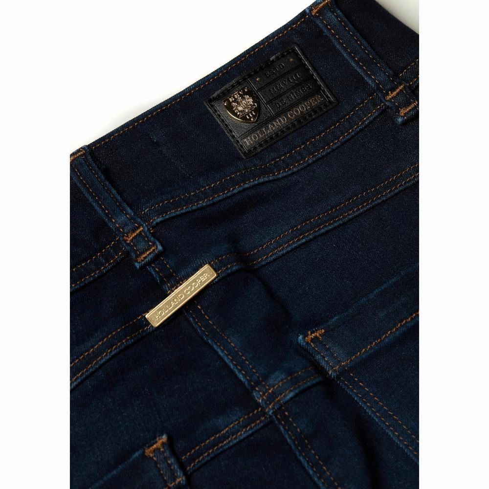 Holland Cooper Thermal Jodhpur Ladies Jeans - Dark Indigo Unmissable Deal Today