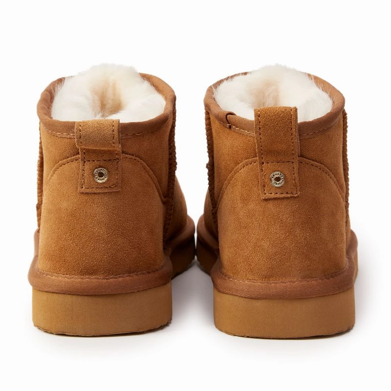 Exclusive Online Discount Holland Cooper Ultra Mini Ladies Shearling Boots - Tan