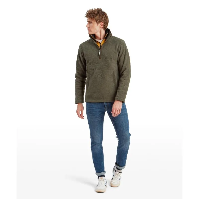 Schoffel Berkeley Retro 1/4 Zip Fleece - Woodland Grab It Before Gone Limited Time Sale