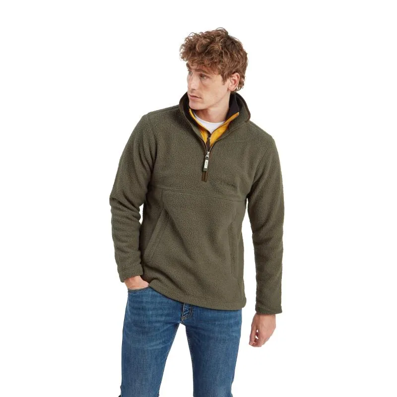 Limited Stock Offer Schoffel Berkeley Retro 1/4 Zip Fleece - Woodland