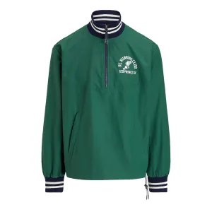 Flash Sale Alert Instant Deal Today Polo Ralph Lauren Ripstop Quarter-Zip Graphic Jacket Kelly Green