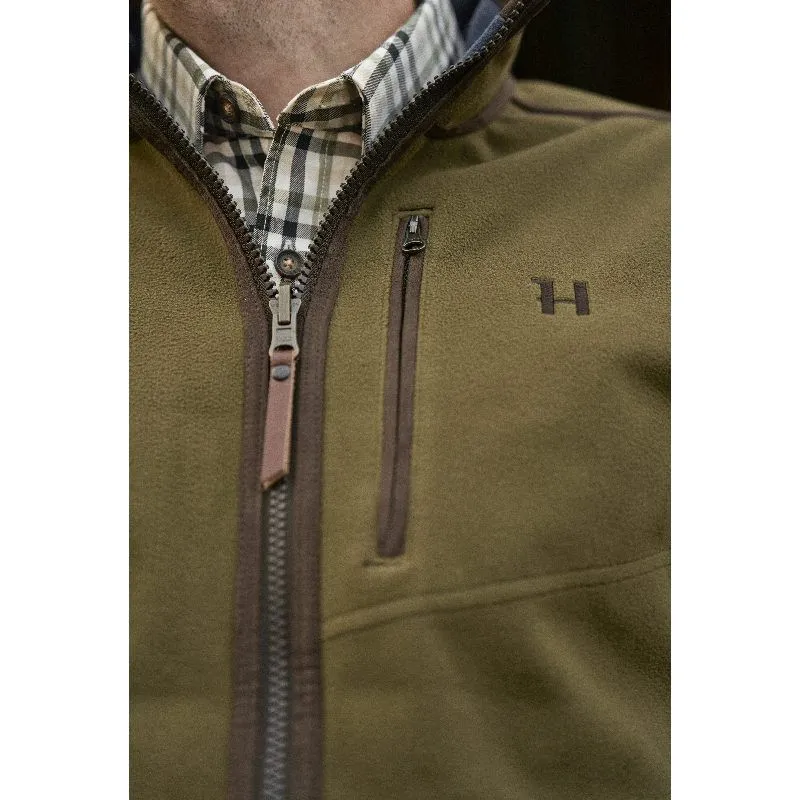 Grab It Now Harkila Kamko Estate Wsp Mens Reversible Fleece Waistcoat - Dark Olive/Sea Blue