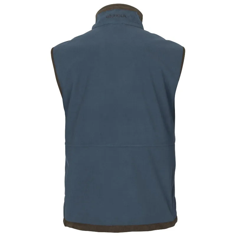 Harkila Kamko Estate Wsp Mens Reversible Fleece Waistcoat - Dark Olive/Sea Blue Daily Deal Frenzy Hot Deals Today