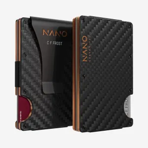 Special Price Offer 002 Personalised Money Clip Wallet (Stealth Black/Ventura Orange)
