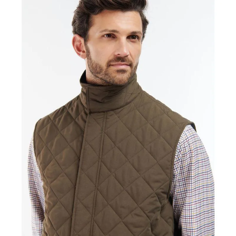 Barbour Shoveler Mens Quilted Gilet - Dark Olive Big Clearance Event