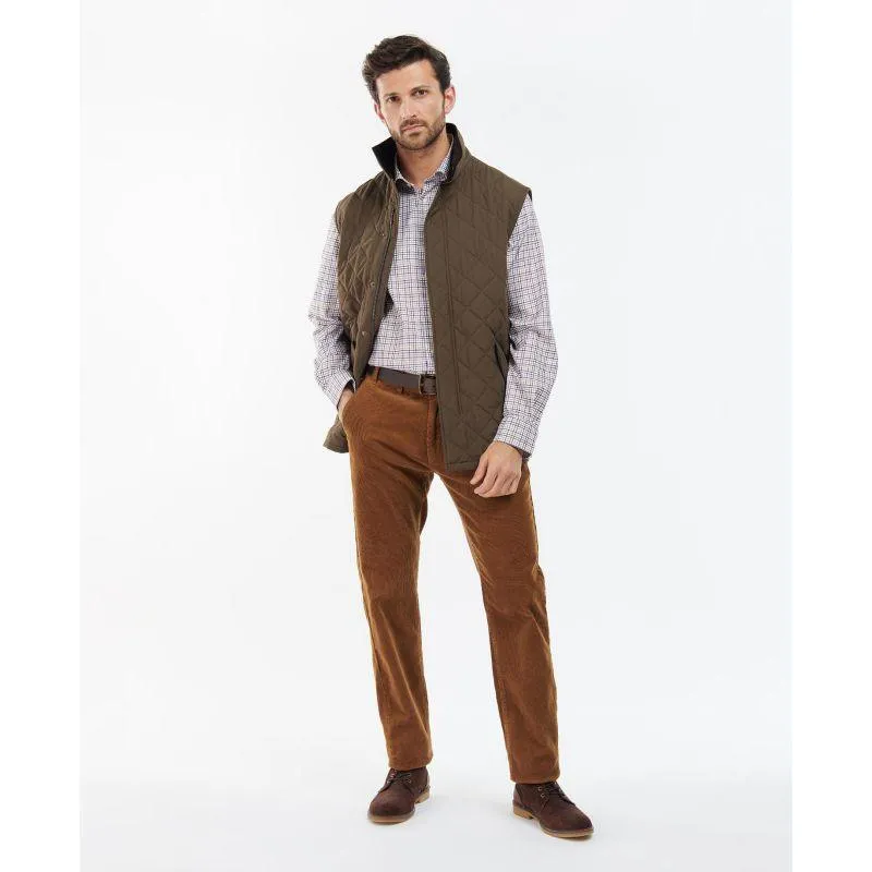 Barbour Shoveler Mens Quilted Gilet - Dark Olive Perfect Gift Sale