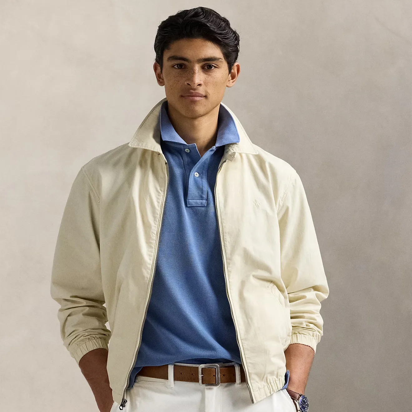 MustHave Clearance Grab Your Deal Today Polo Ralph Lauren Bayport Unlined Windbreaker Natural