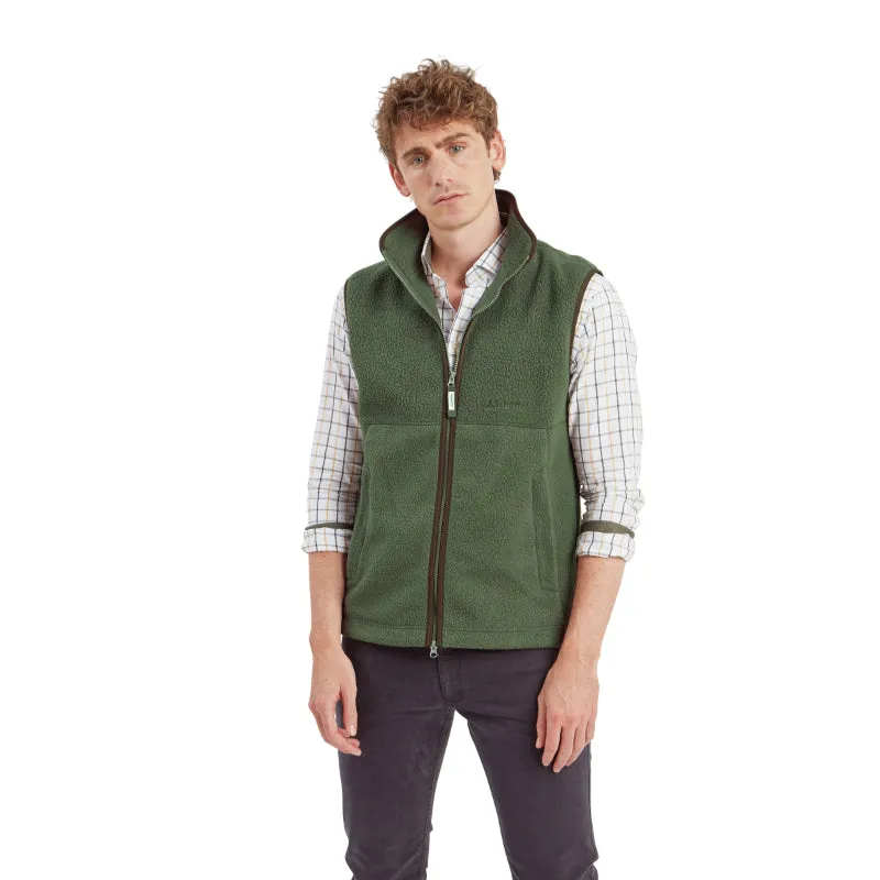 MustHave Gift Ideas Price Drop Today Schoffel Oakham Retro Mens Fleece Gilet - Woodland