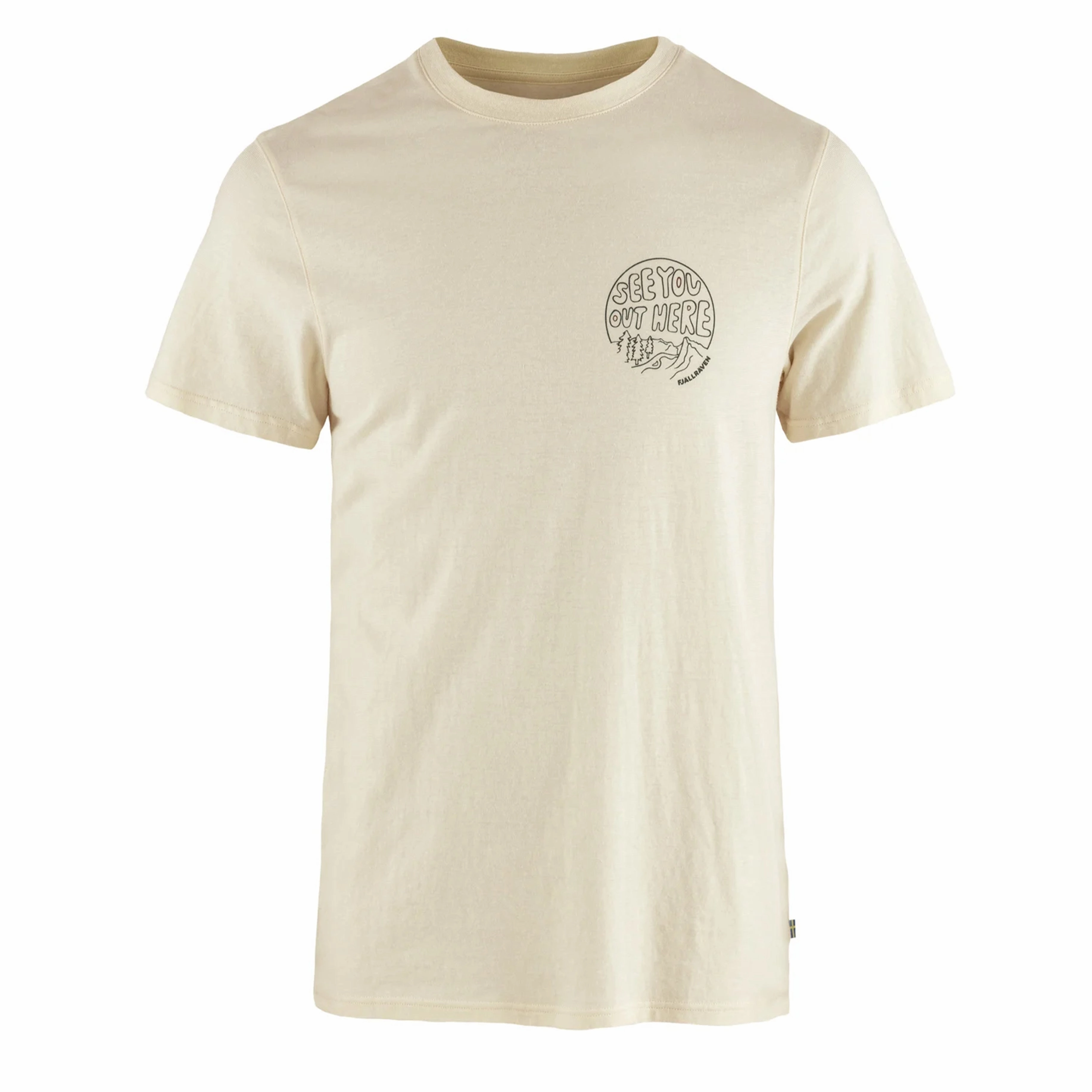 Fjallraven Hemp Blend Out Here T-Shirt Chalk White Shop Smart Save Today Only Hot Sale
