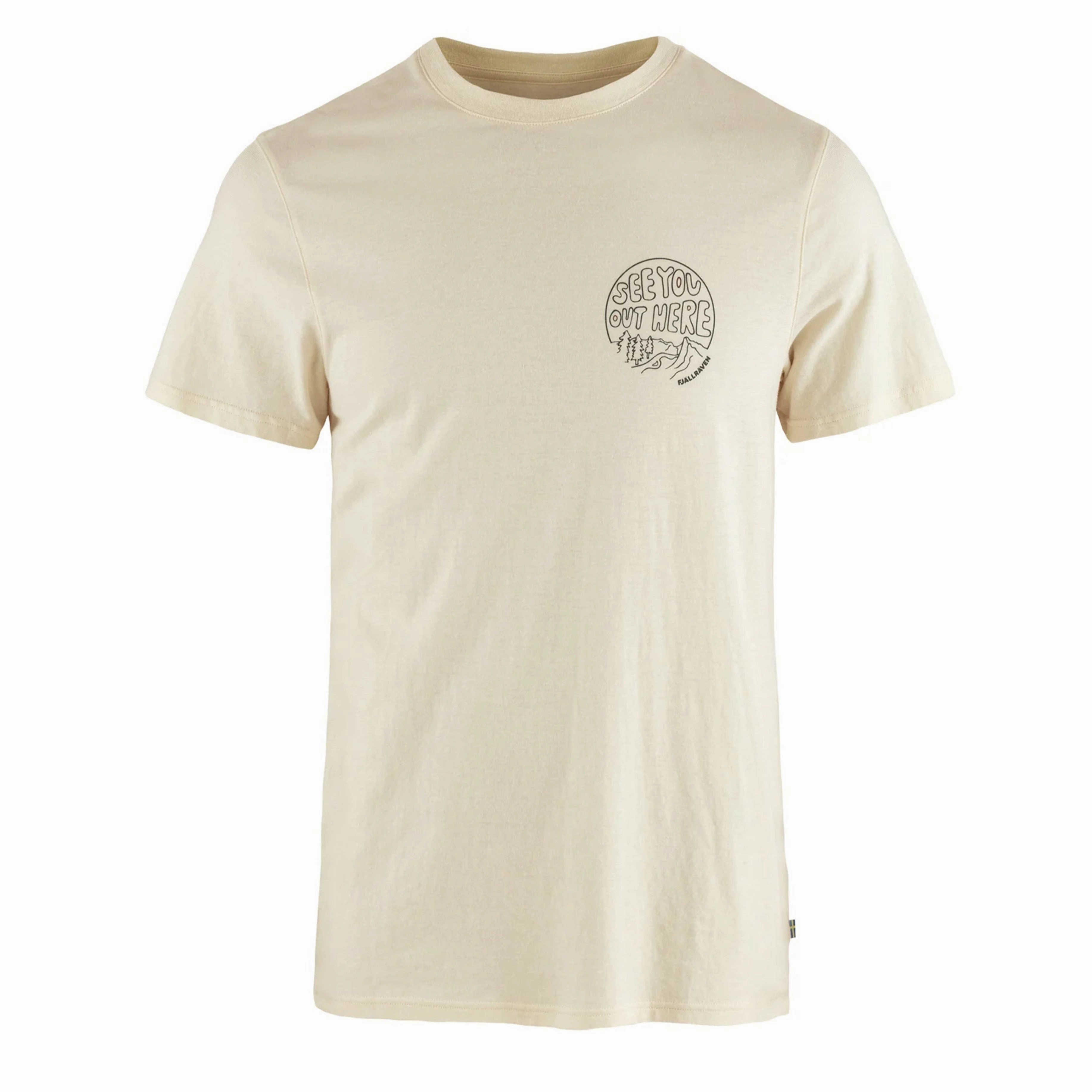 Hot Offer Frenzy Shop Grab Now Fjallraven Hemp Blend Out Here T-Shirt Chalk White