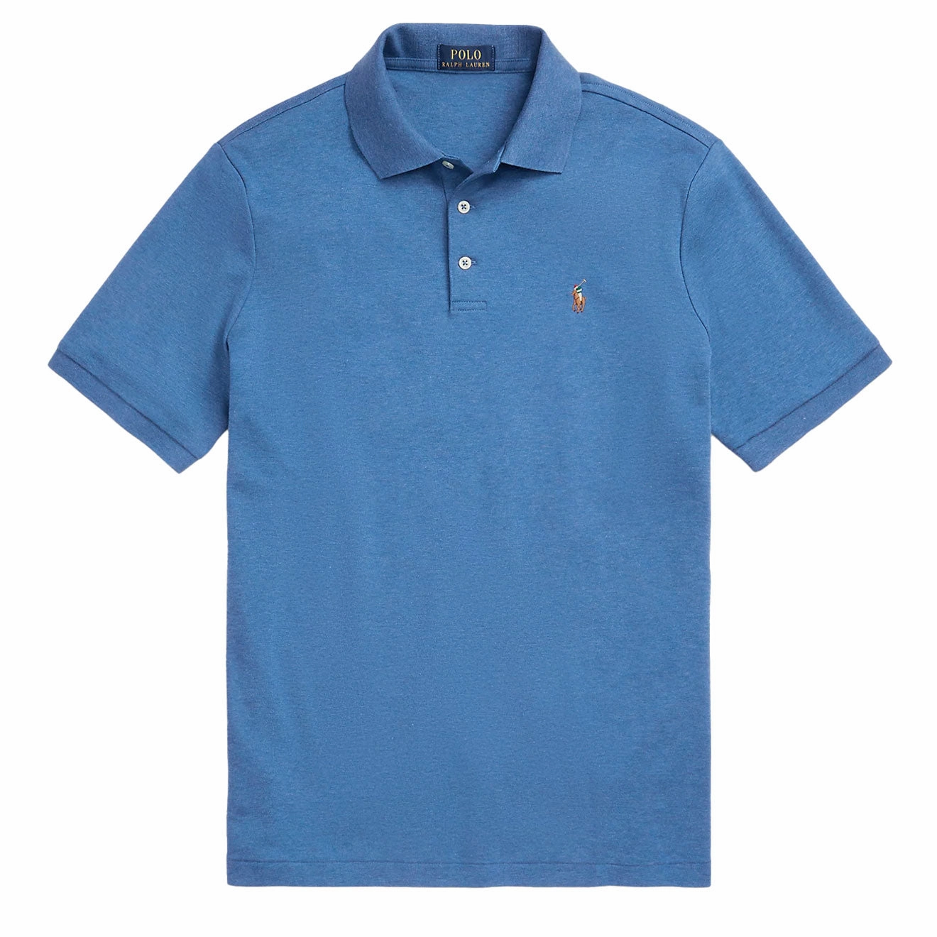 Best Price Today Shop Hot Picks Polo Ralph Lauren S/S Custom Slim Fit Polo Shirt Fog Blue Heather