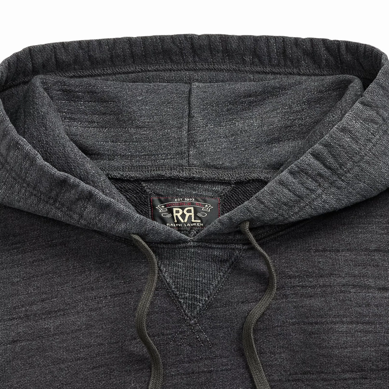 Clearance Savings Now Instant Savings Deal Rrl By Ralph Lauren French Terry Hoodie Charcoal Heather / Multi