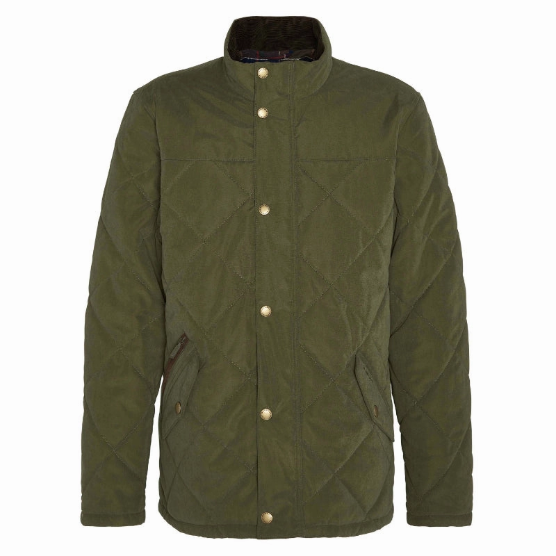 Biggest Savings Now Best Deal Today Barbour Elter Quilted Mens Jacket - Olive