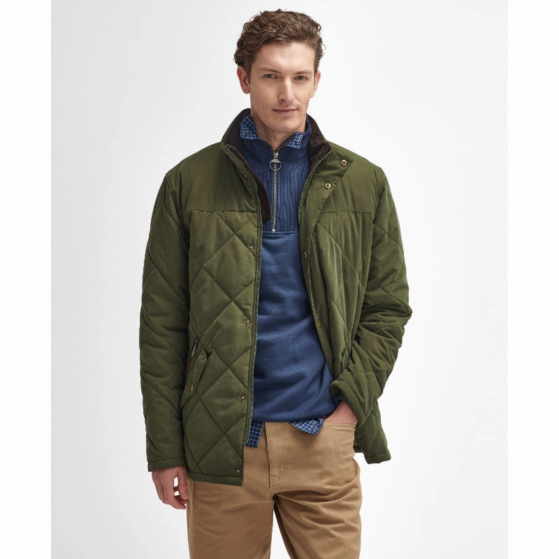 Dont Miss These Savings Shop Save Today Barbour Elter Quilted Mens Jacket - Olive