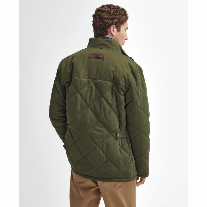 Barbour Elter Quilted Mens Jacket - Olive Shop Save Big Price Drop Frenzy