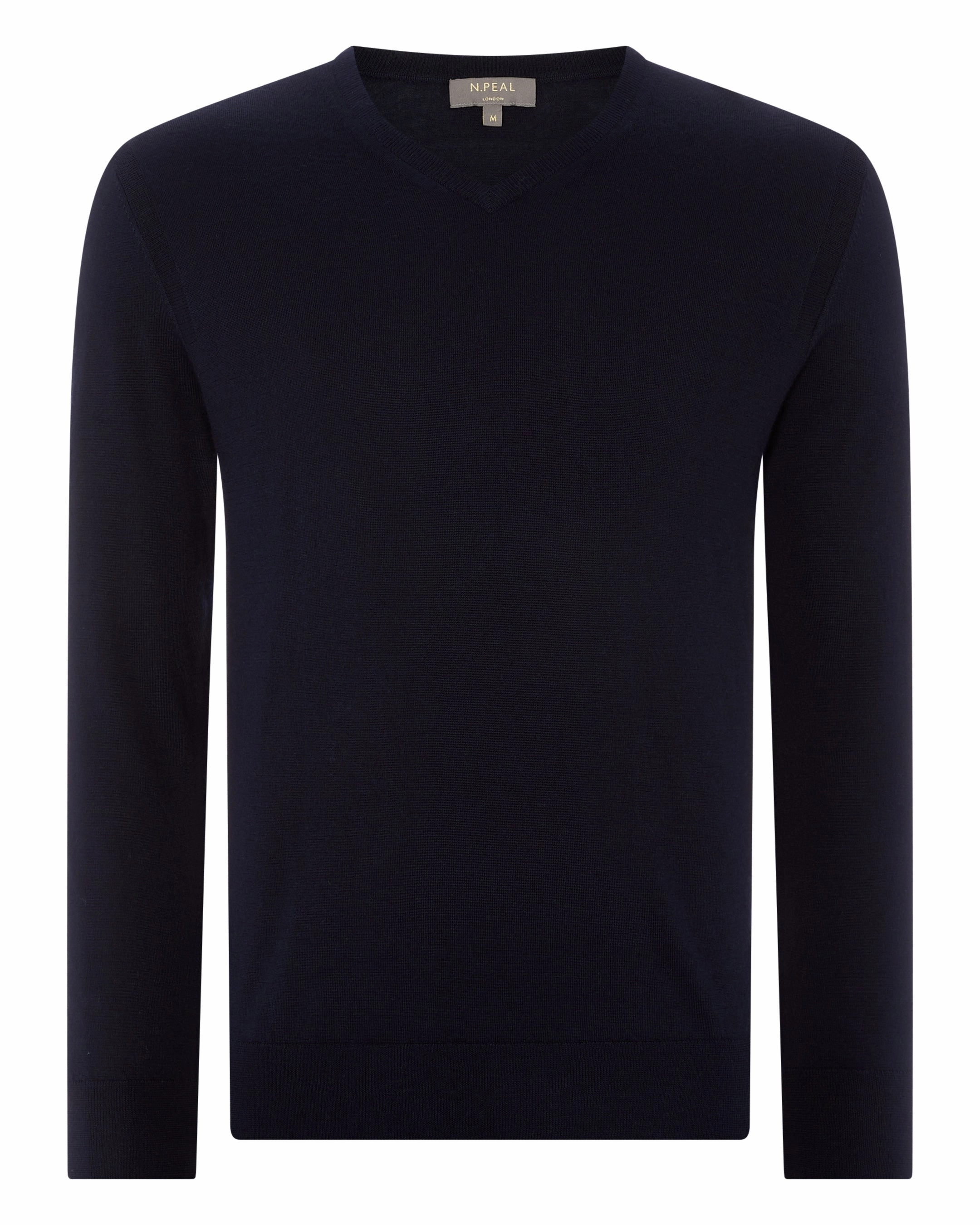 Shop the Best Deals Men'S Conduit Fine Gauge Cashmere V Neck Jumper Navy Blue