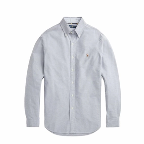 MustHave Deals Shop the Savings Now Polo Ralph Lauren Custom Fit Oxford Shirt Slate