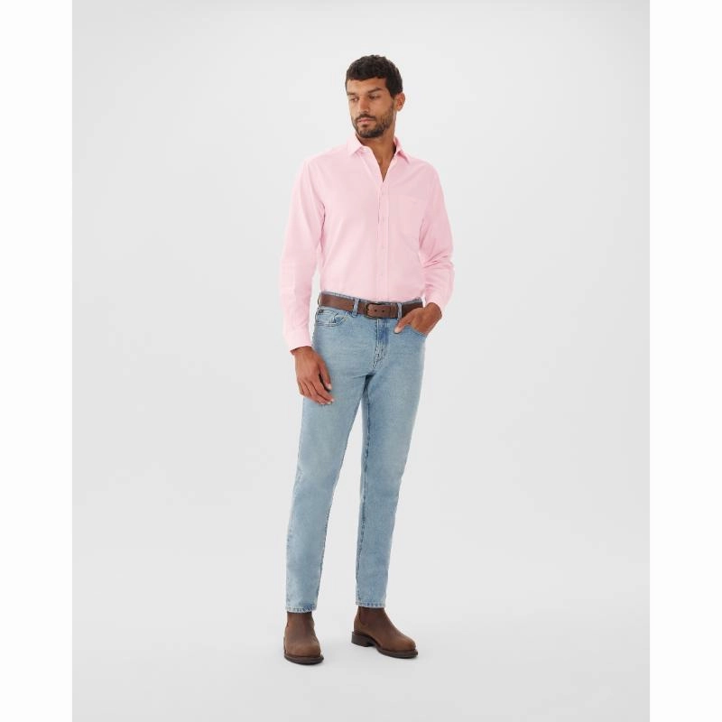 Today Only Steal R.M.Williams Collins Mens Shirt - Pink/White