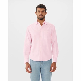 Hot Pick Online R.M.Williams Collins Mens Shirt - Pink/White