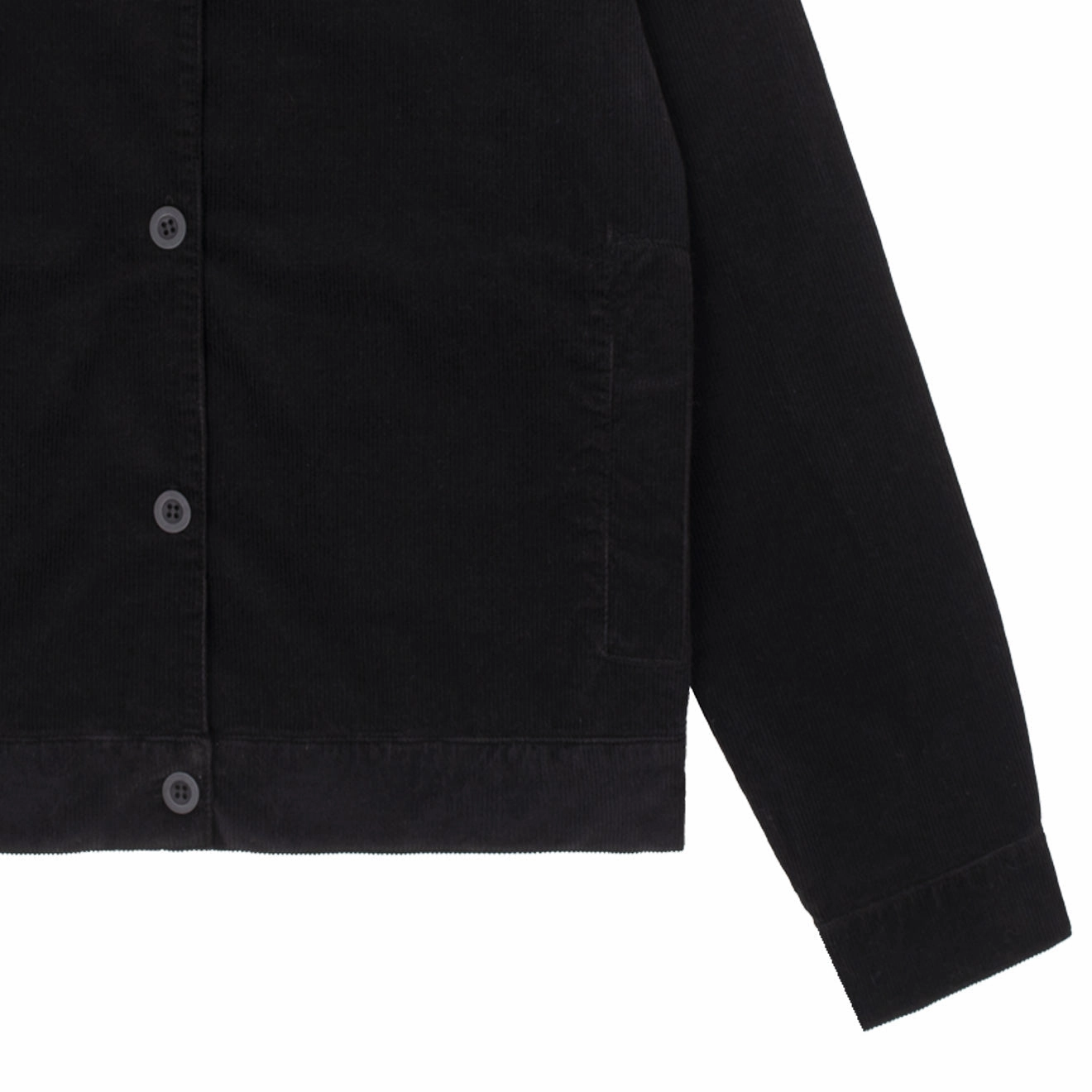 Sunspel Womens Corduroy Boxy Jacket Black Special Offer Inside Limited Time Offer
