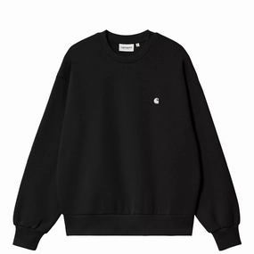 Shop Todays Picks Carhartt Wip Womens Casey Sweatshirt Black / Silver