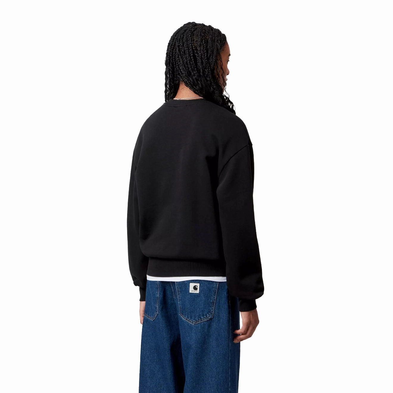 Save Big Today Carhartt Wip Womens Casey Sweatshirt Black / Silver