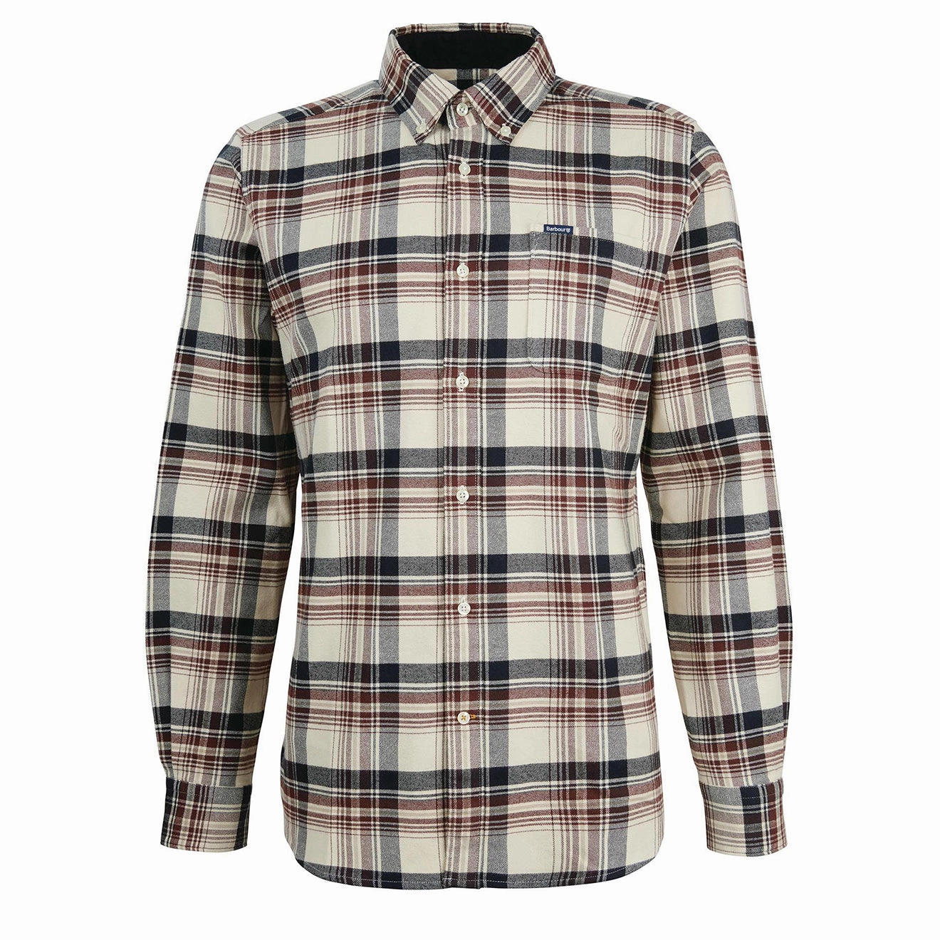 Barbour Shieldton Tailored Checked Shirt Ecru Save More Now Todays Special Savings