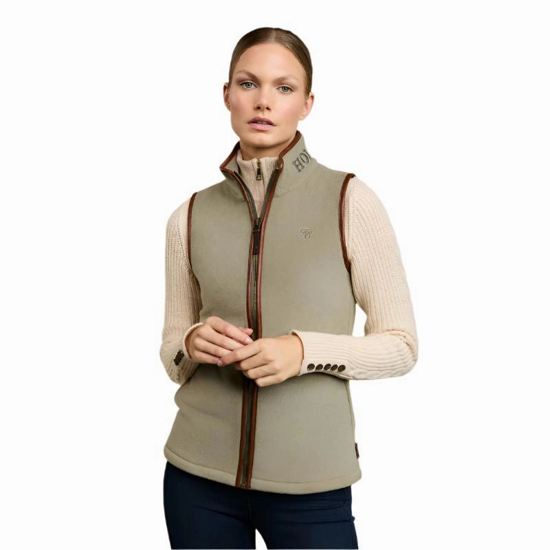 Holland Cooper Country Ladies Fleece Gilet - Sage Deal Frenzy Today Unmissable Deal Today