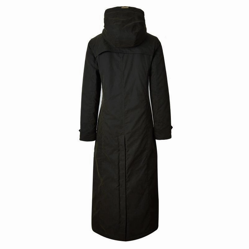 Shop the Savings Holland Cooper Wax Longline Ladies Field Coat - Dark Olive