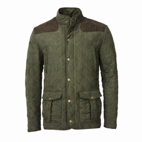 Shop Smart Deals Online Exclusive Offer Laksen Hampton Quilted Mens Jacket - Olive