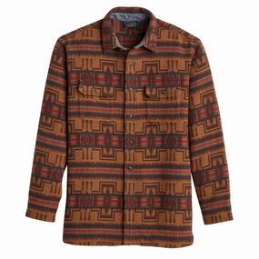 Dont Miss This Steal Pendleton Driftwood Ls Shirt Harding Gold / Navy