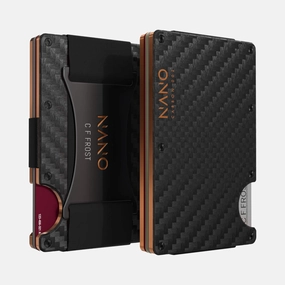 002 Personalised Cash Strap Wallet (Stealth Black/Ventura Orange) Special Online Offer