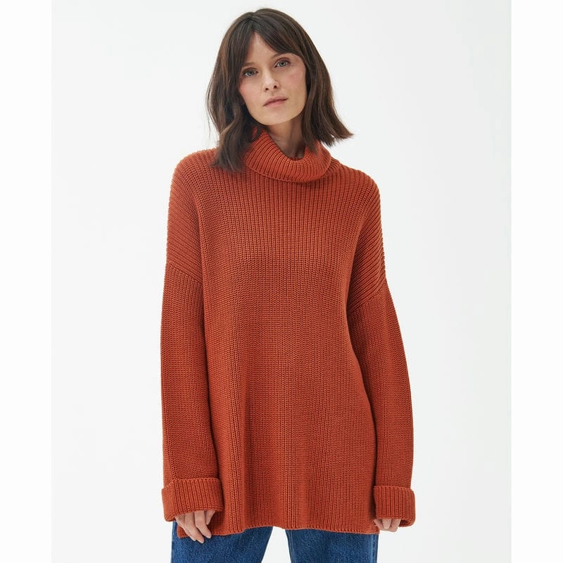 Barbour Stitch Ladies Cape - Spiced Pumpkin MustShop Sale