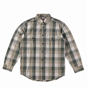 Clearance Blowout Filson Lightweight Kitsap Work Shirt Olive/Khaki/Ivory