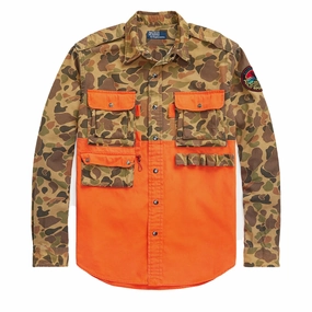 New Arrival Discount Save Today Only Polo Ralph Lauren Classic Fit Camo Utility Shirt Classic Frog Camo