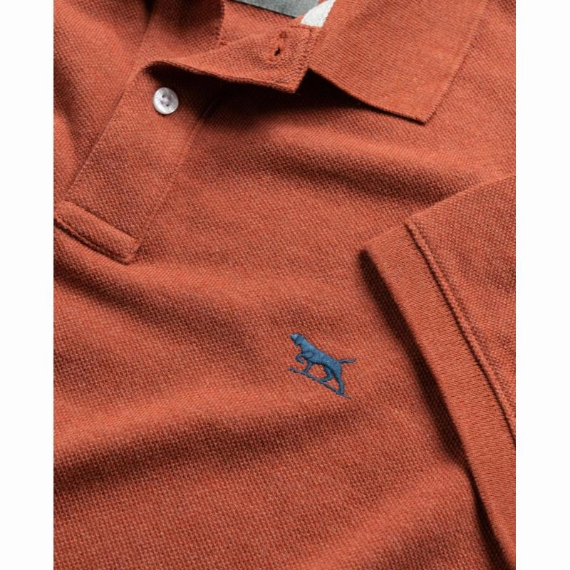 Rodd & Gunn Gunn Mens Polo Shirt - Terracotta Dont Miss This Deal