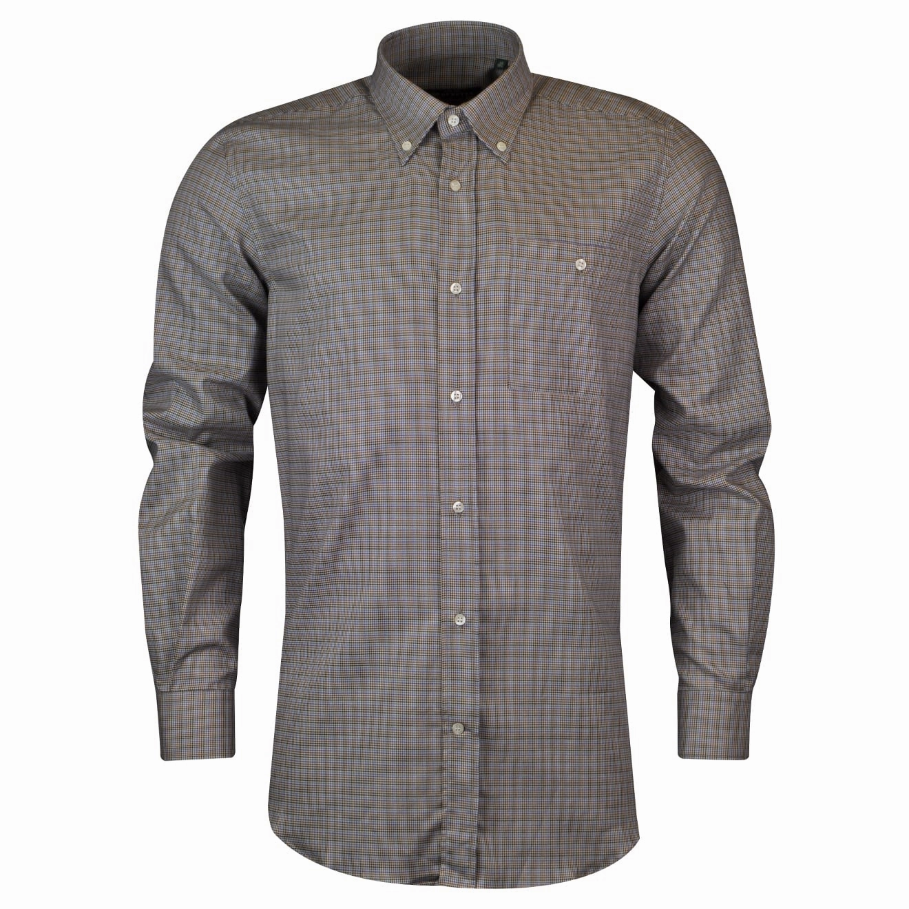 Beretta Classic Shirt Blue Stripe / Brown New Arrival Discount
