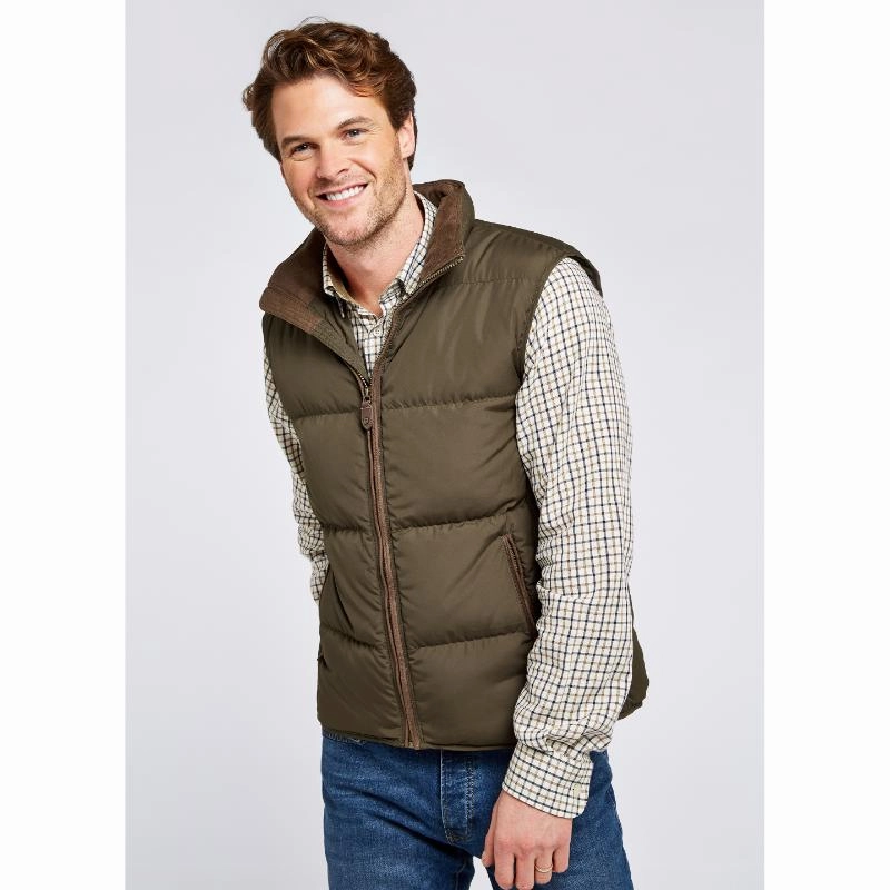 Online Exclusive Deal Dubarry Graystown Mens Down Gilet - Olive