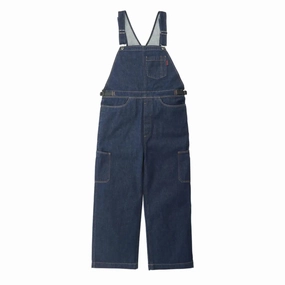 Gramicci Womens Denim Rock Slide Overall Dark Indigo Shop Grab Now