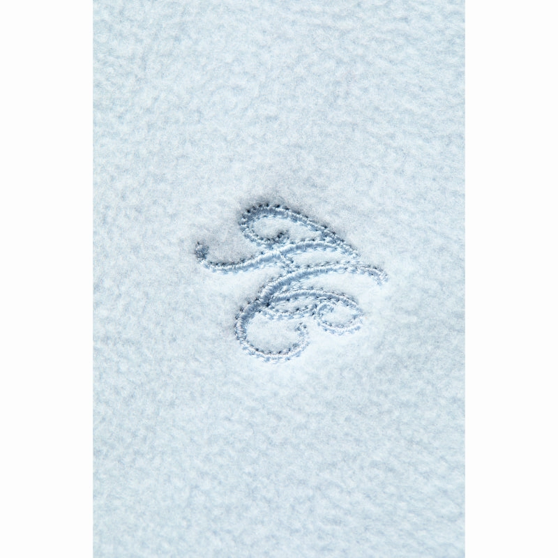 Holland Cooper Country Ladies Fleece Quarter Zip Jumper - Pale Blue Todays Best Deal