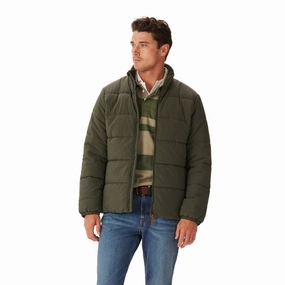 R.M.Williams Padstow Puffer Mens Jacket - Peat Sale Ending Soon Dont Miss These Savings