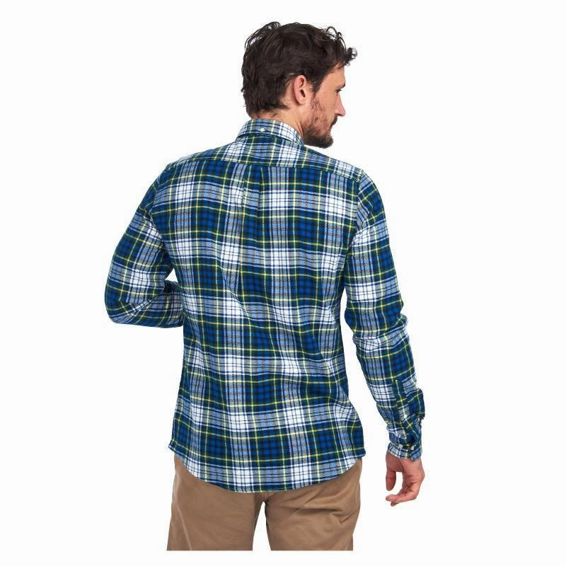 Dont Miss These Savings Barbour Highland Check 34 Mens Tailored Shirt - Bright Blue