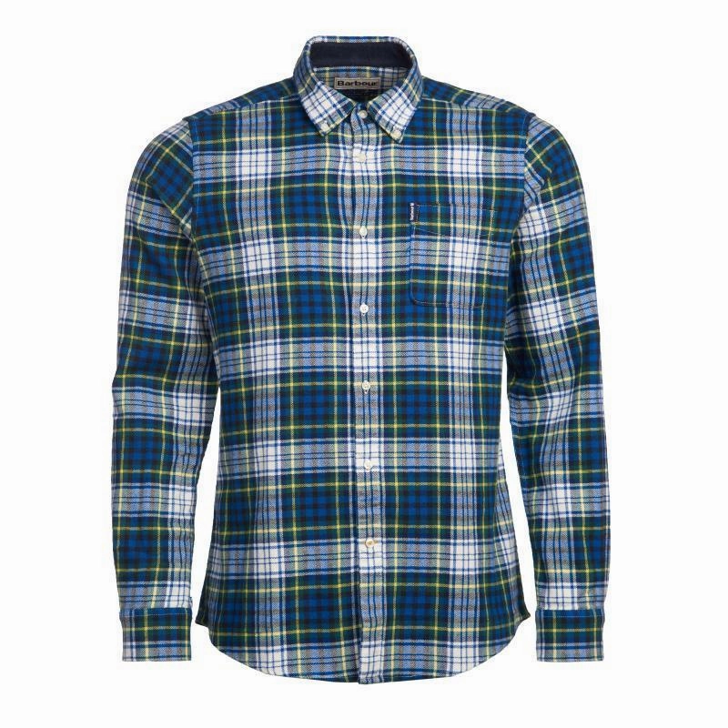 Gift Sale Event Clearance Alert Now Barbour Highland Check 34 Mens Tailored Shirt - Bright Blue