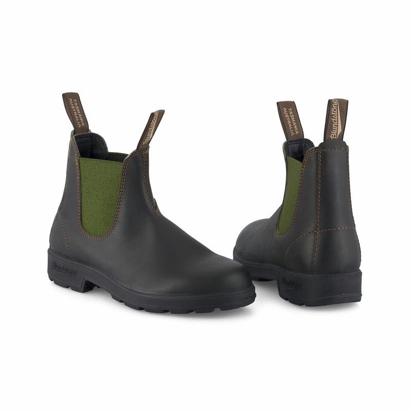Blundstone 519 Original Boots - Stout Brown/Olive MustShop Sale
