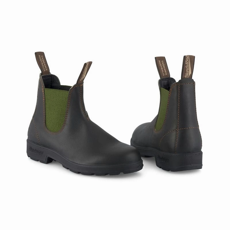 Blundstone 519 Original Boots - Stout Brown/Olive Shop Save Big Limited Stock Offer