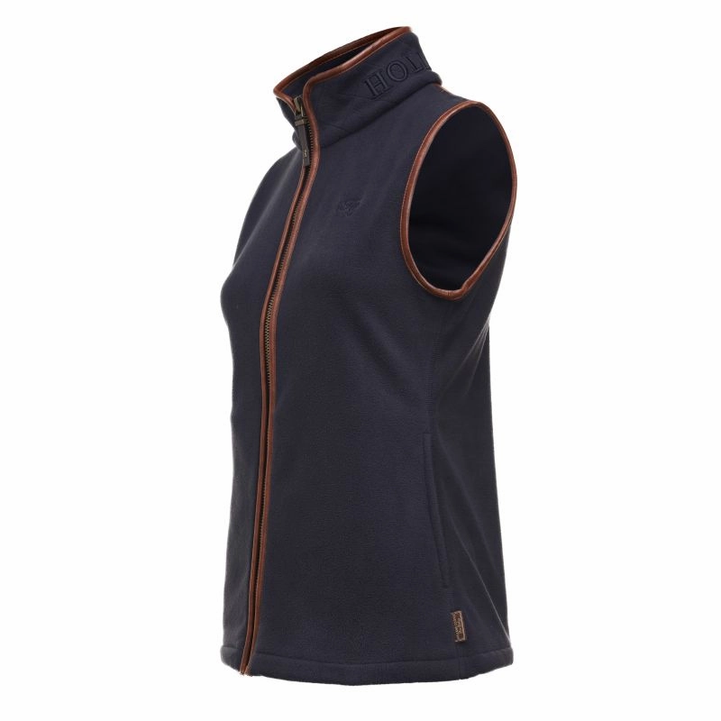 Holland Cooper Country Ladies Fleece Gilet - Ink Navy Exclusive Online Offer