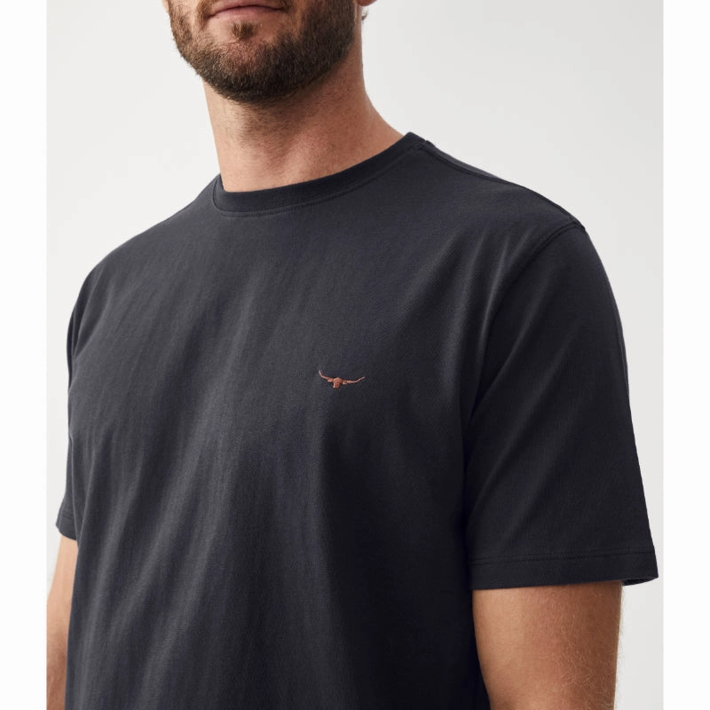 Today Only Discount Weekend Sale Special R.M.Williams Parson Mens T-Shirt - Navy