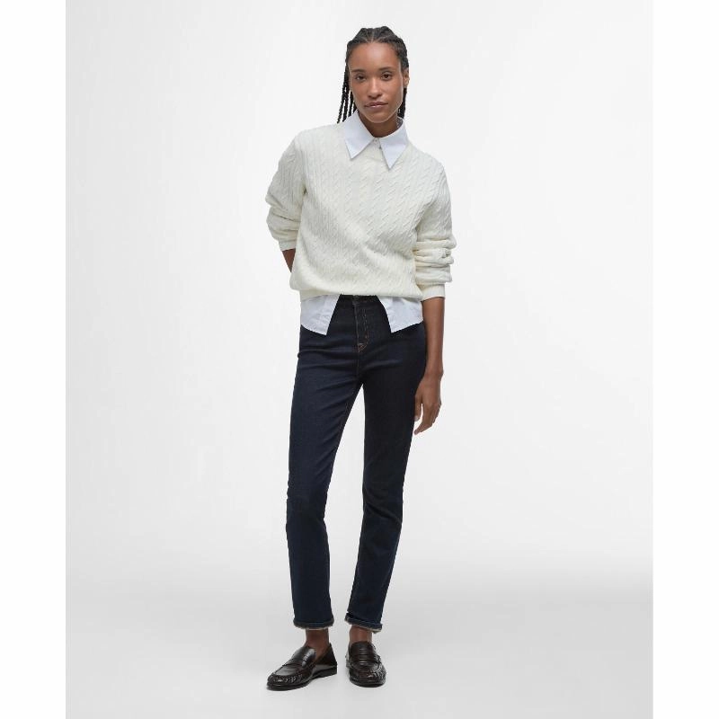 Barbour Essential Ladies Slim Jean - Rinse Wash Todays Best Deal Todays Trending Deals