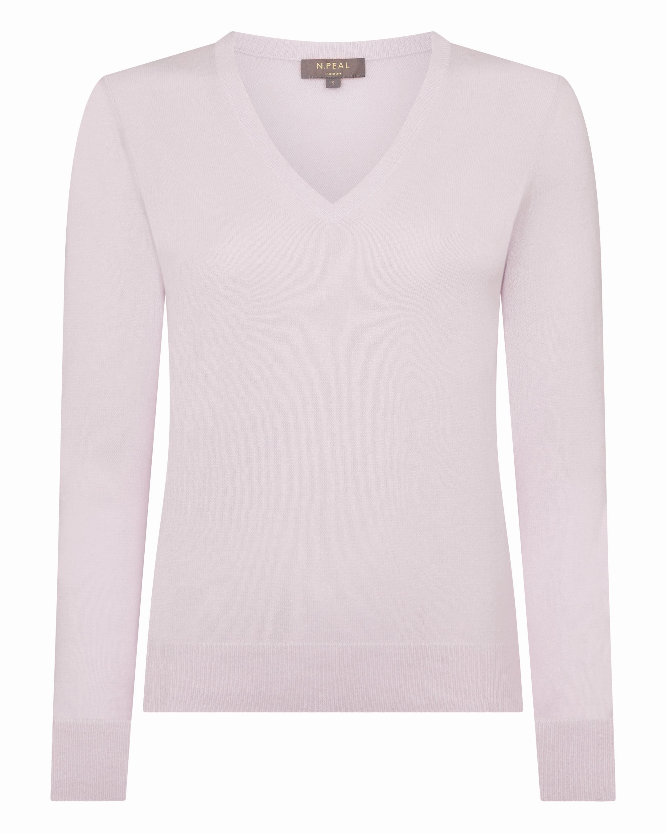Women'S Phoebe V Neck Cashmere Jumper Chalk Pink Dont Miss This Deal