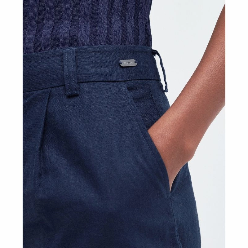 Barbour Darla Ladies Shorts - Navy Daily Hot Deal Limited Offer Alert